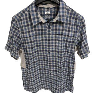 REI Co-Op Wilderness Button Down Shirt Mens Size Large Vented Outdoors